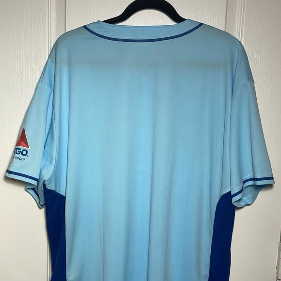 MiLB Corpus Christi Hooks Men's SGA Stadium Giveaway Jersey Baby Blue, Blue XL - Picture 9 of 16